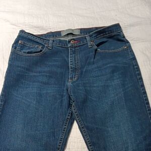 Wrangler Blue Straight Jeans with Subtle Faded Finish